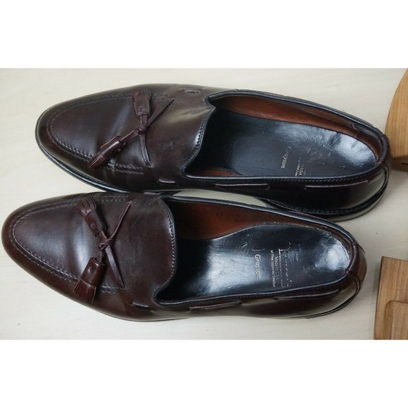 Allen Edmonds Grayson Shell Cordovan Model 8287 Tassle Loafers Sz 11B - Picture 8 of 10